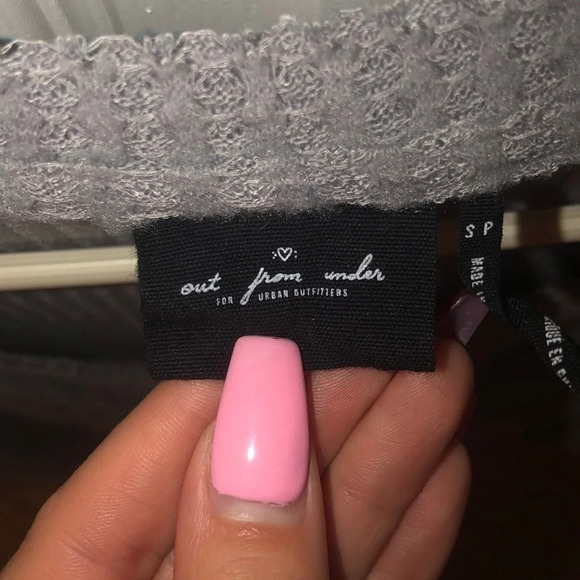 Urban Outfitters Out From Under Jojo Thermal Button Down Tie Front Top​​​​​​​​​​ - Picture 3 of 3